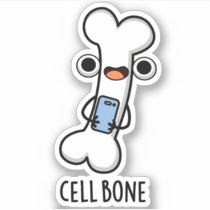 Sticker Cellule Os Funky Téléphone Cellulaire Pun