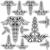 Sticker Celtic Knot Caduceus (Devant)