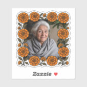 Sticker Cempasúchil Ofrenda Con Foto Día de Muertos (Feuille)