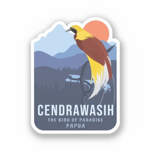 Sticker Cendrawasih (Recto)