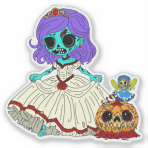 Sticker Cendrillon Zombie