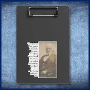 Sticker Censure Citation Frederick Douglass Liberté d'expr