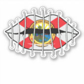 Sticker Censure en Floride - Les lèvres cousues ne parlent (Devant)