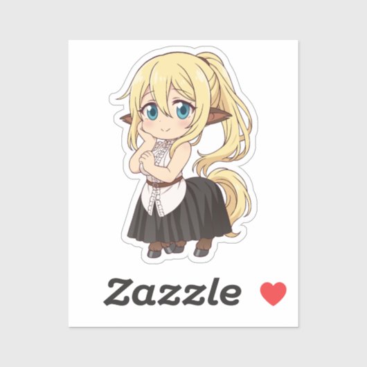 Sticker Centorea Shianus Chibi Fille Monstre (Feuille)