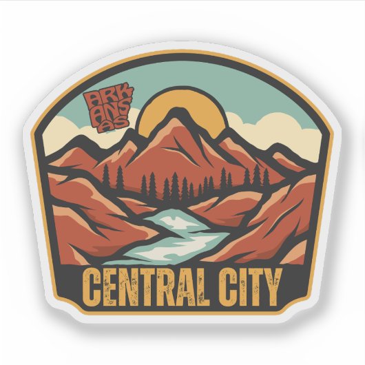 Sticker Central City, Arkansas (Devant)