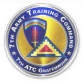 Sticker Centre de formation de la 7e armée ATC (Devant)