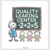 Sticker Centre de formation Quality Learing escroquerie ga (Feuille)