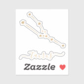 Sticker Céramique Taurus Constellation (Feuille)