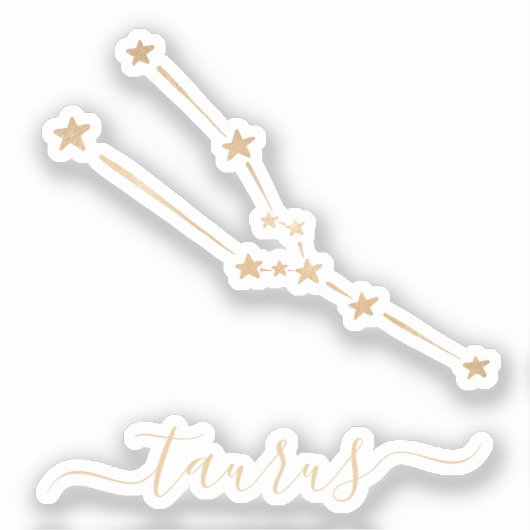 Sticker Céramique Taurus Constellation (Recto)