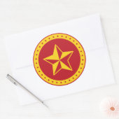 Sticker Cercle Communiste Red Star (Enveloppe)