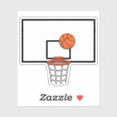 Sticker Cercle de basketball (Feuille)