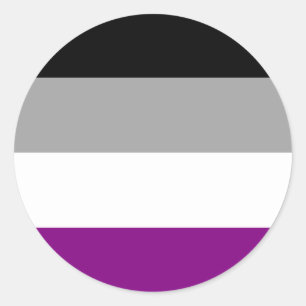 Sticker Cercle Pride Asexuel
