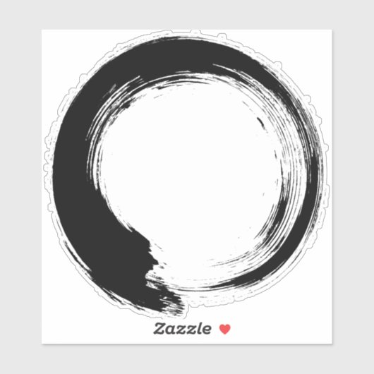 Sticker Cercle Zen Enso (Feuille)