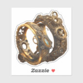 Sticker Cercles Mariages Steampunk (Feuille)