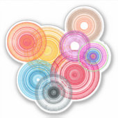 Sticker Cercles multicolores (Devant)