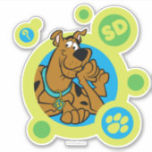 Sticker Cercles Scooby-Doo SD Badge (Devant)