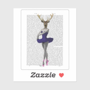 Sticker Cerf de Ballerina en bleu