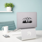 Sticker cerf en nature (Ordinateur portable sur le bureau)