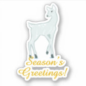 Sticker Cerf neigeux (Devant)