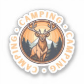 Sticker Cerfs - Faune - Camping (Recto)