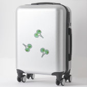 Sticker Cerise verte (Sur valise)