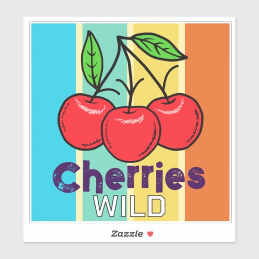 Sticker Cerises (Feuille)