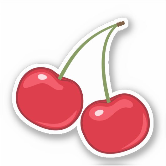 Sticker Cerises rouges (Devant)