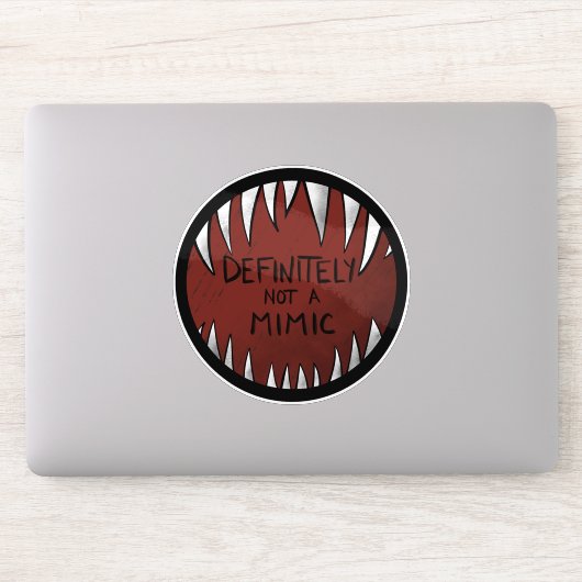 Sticker Certainement PAS un Mimic D&D Gaming Cadeaux (Ordinateur)