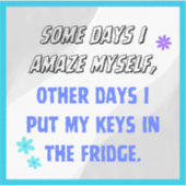 Sticker Certains jours, je me suis étonné, (Devant)