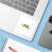 Sticker Certificat à parchemin de luxe ruban vert sceau do (Ordinateur portable avec iPhone)