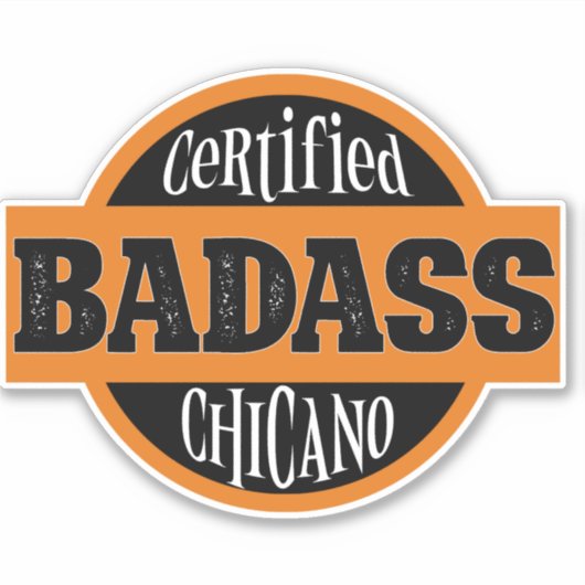 Sticker Certifié Bad Chicano (Devant)