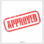 Sticker Certifié par succès - Timbre officiellement approu (Feuille)