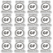 Sticker Certifié sans gluten (Devant)