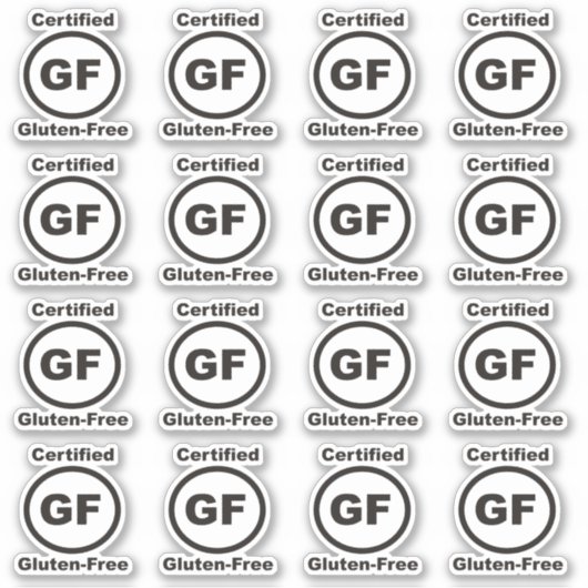 Sticker Certifié sans gluten (Devant)