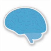 Sticker Cerveau Bleu (Devant)