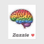 Sticker Cerveau Queer (Feuille)