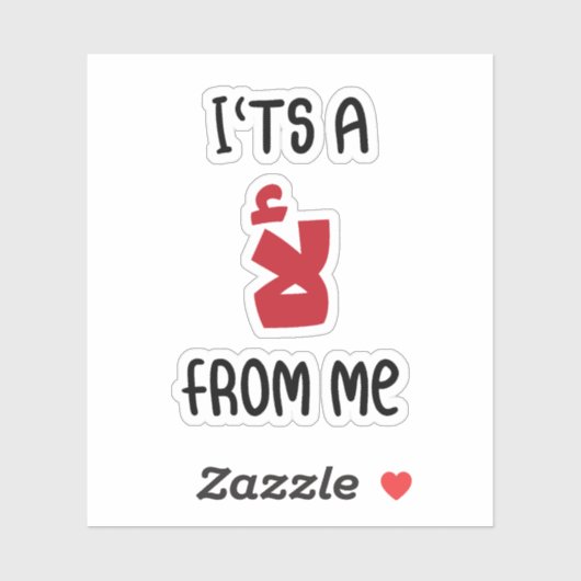 Sticker C'est A Non de moi en arabe, Citations amusantes e (Feuille)