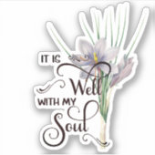 Sticker C'est bien des fleurs violettes (Devant)