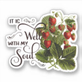 Sticker C'est bien les fraises (Devant)