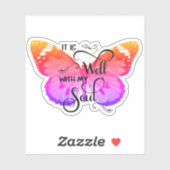 Sticker C'est bien papillon (Feuille)
