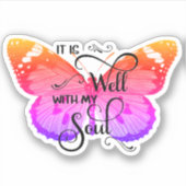 Sticker C'est bien papillon (Devant)