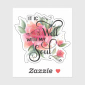 Sticker C'est bien une rose rose (Feuille)