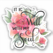 Sticker C'est bien une rose rose (Devant)