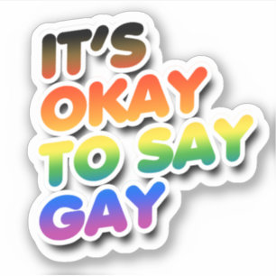 Sticker C'est bon de dire gay