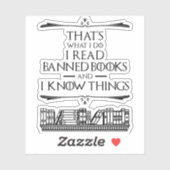 Sticker C'est ce que je fais Lire des livres interdits (Feuille)