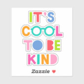 Sticker C'est Cool d'être gentil (Feuille)