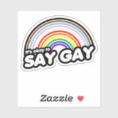 Sticker C'est correct de dire gay (Feuille)
