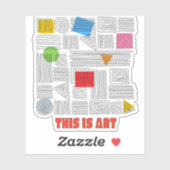 STICKER C'EST DE L'ART (Feuille)