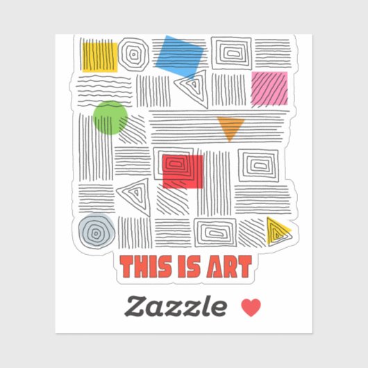 STICKER C'EST DE L'ART (Feuille)