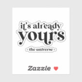 Sticker C'est déjà le vôtre - L'Univers (Feuille)